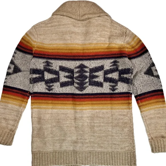 Pendleton Women’s Pure Shetland Wool Oversized Shawl Cardigan Brand New - Picture 2 of 7